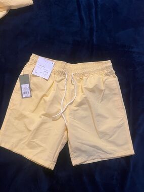 Men's Swim Trunks - Pale Yellow